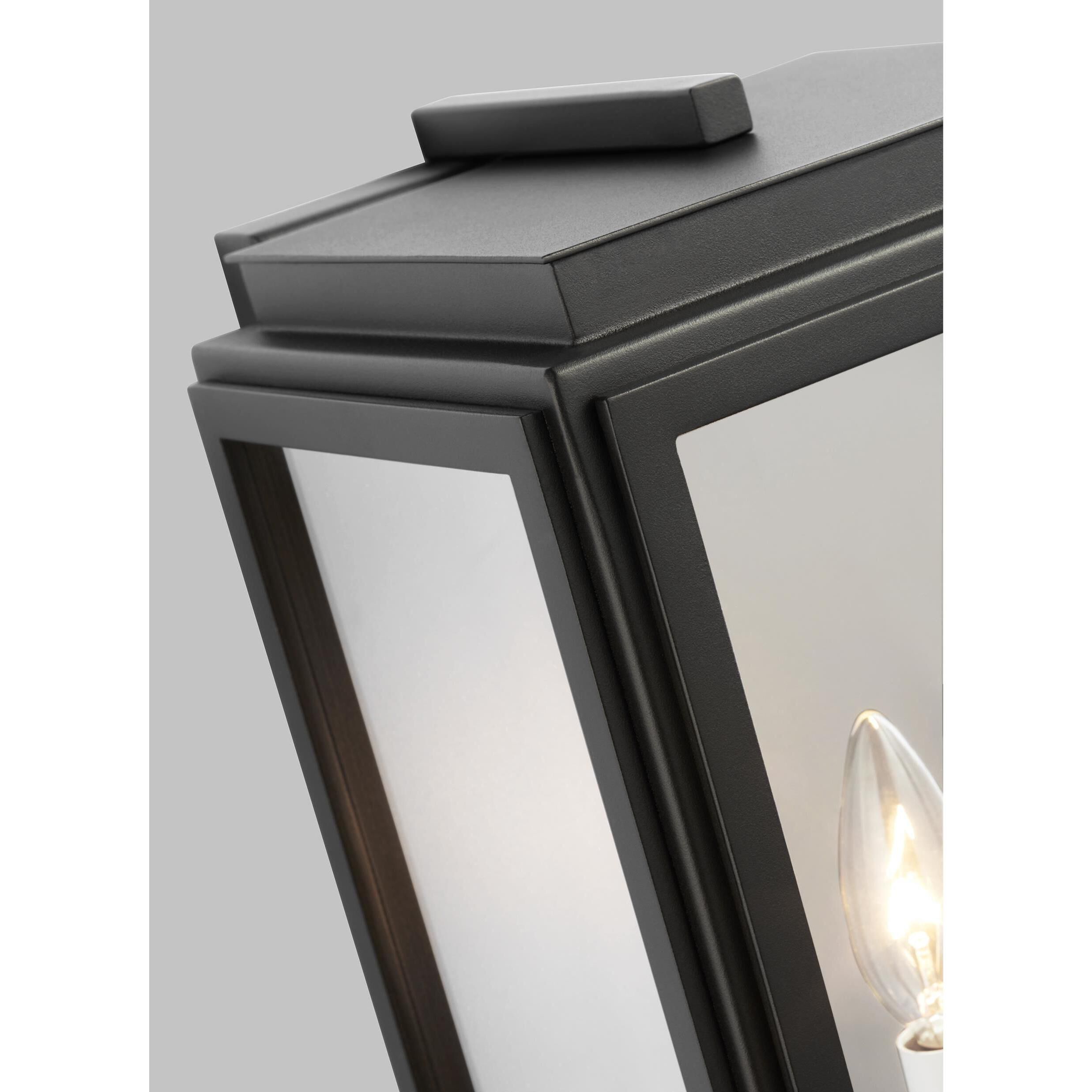 Edgar 1 Light 18.63 inch Textured Black Outdoor Wall Lantern