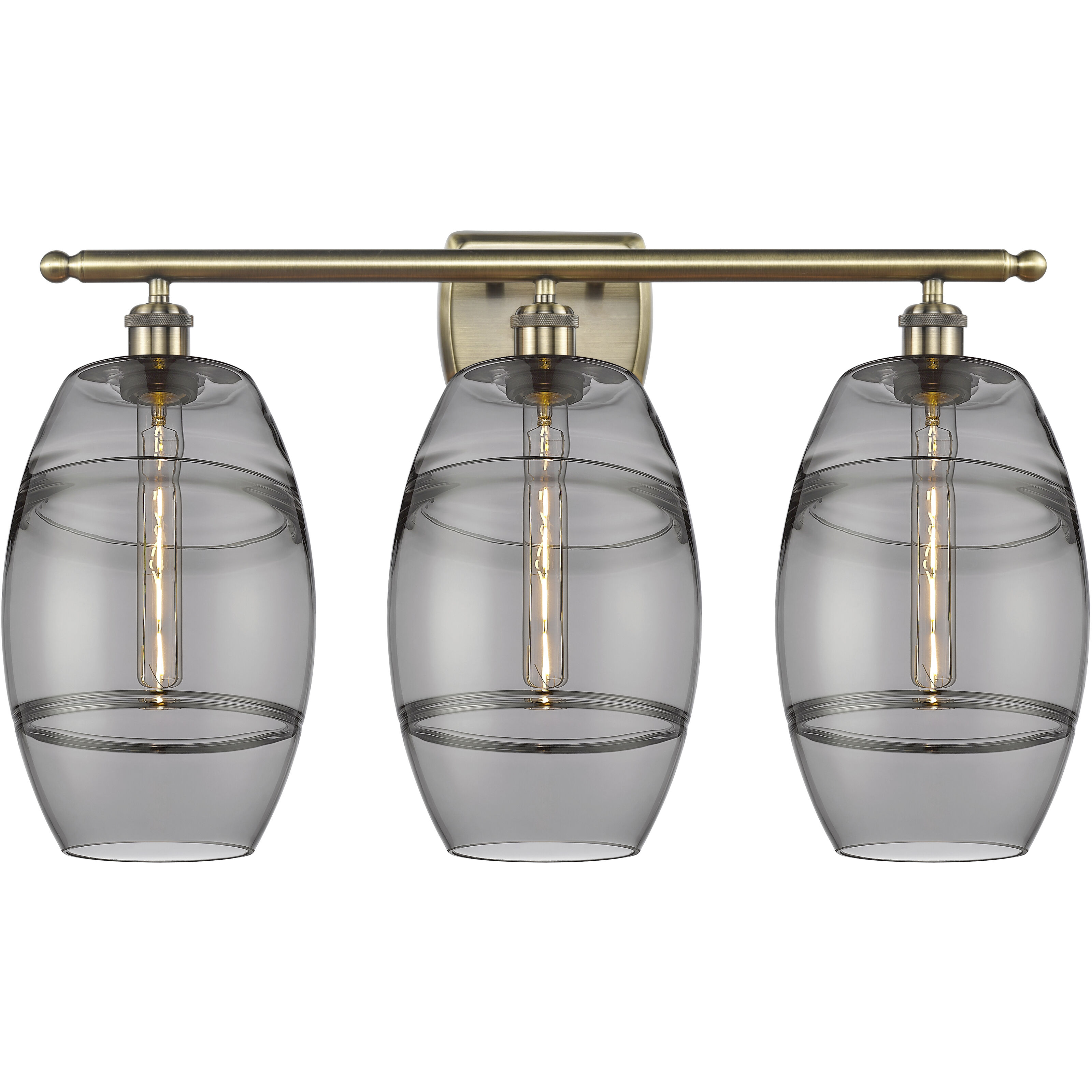 Ballston Vaz 3 Light 28 inch Antique Brass Bath Vanity Light Wall Light