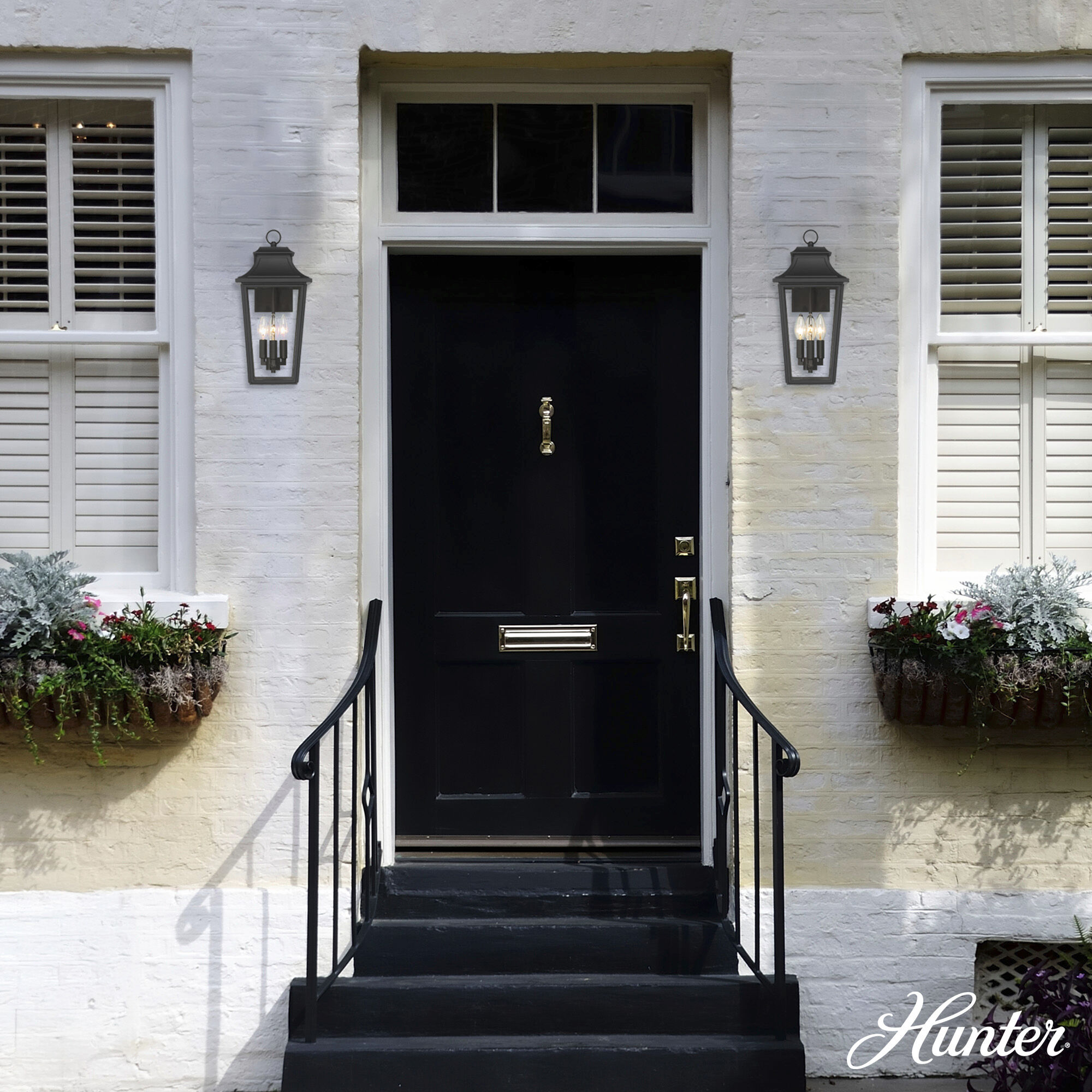 Spring Cove 3 Light 16.5 inch Matte Black Outdoor Wall Lantern, Large