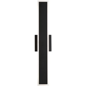 Obsidian LED 23.63 inch Sand Black Outdoor Wall Sconce