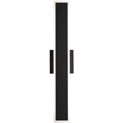 Obsidian LED 23.63 inch Sand Black Outdoor Wall Sconce