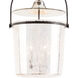 Southern Living Emerson Bell Jar 3 Light 14 inch Oil Rubbed Bronze Pendant Ceiling Light, Small