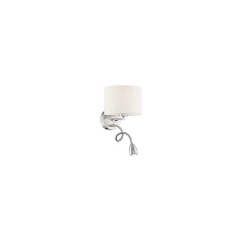 Grannus 2 Light 8 inch White Wall Sconce Wall Light, with LED Side Light