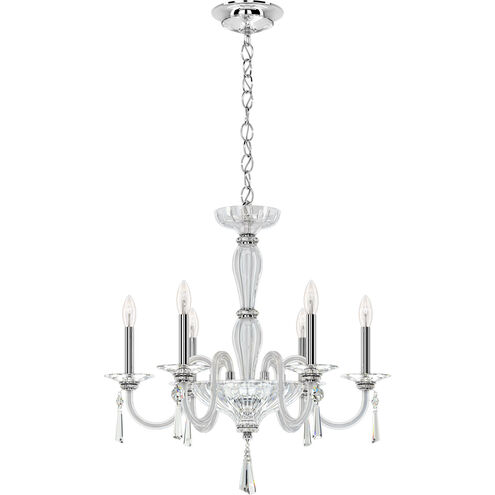 Savannah 6 Light 24 inch Polished Silver Chandelier Ceiling Light