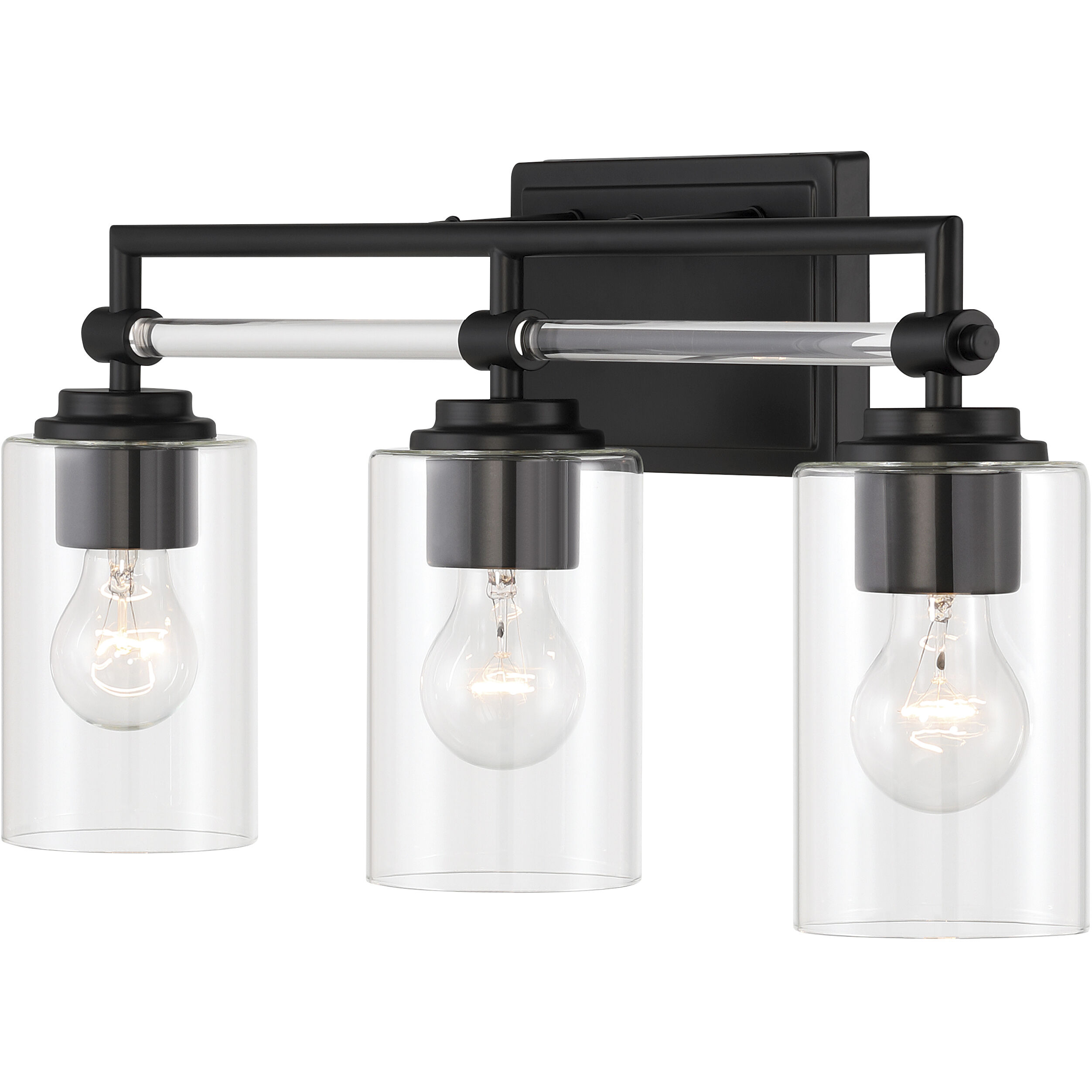 Binsly 3 Light 24 inch Coal Bath Vanity Light Wall Light