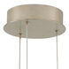 Glace 3 Light 9.5 inch Silver Multi-Drop Pendant Ceiling Light