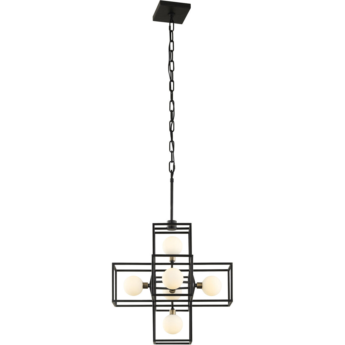 Plaza LED 17.5 inch Carbon and Havana Gold Pendant Ceiling Light