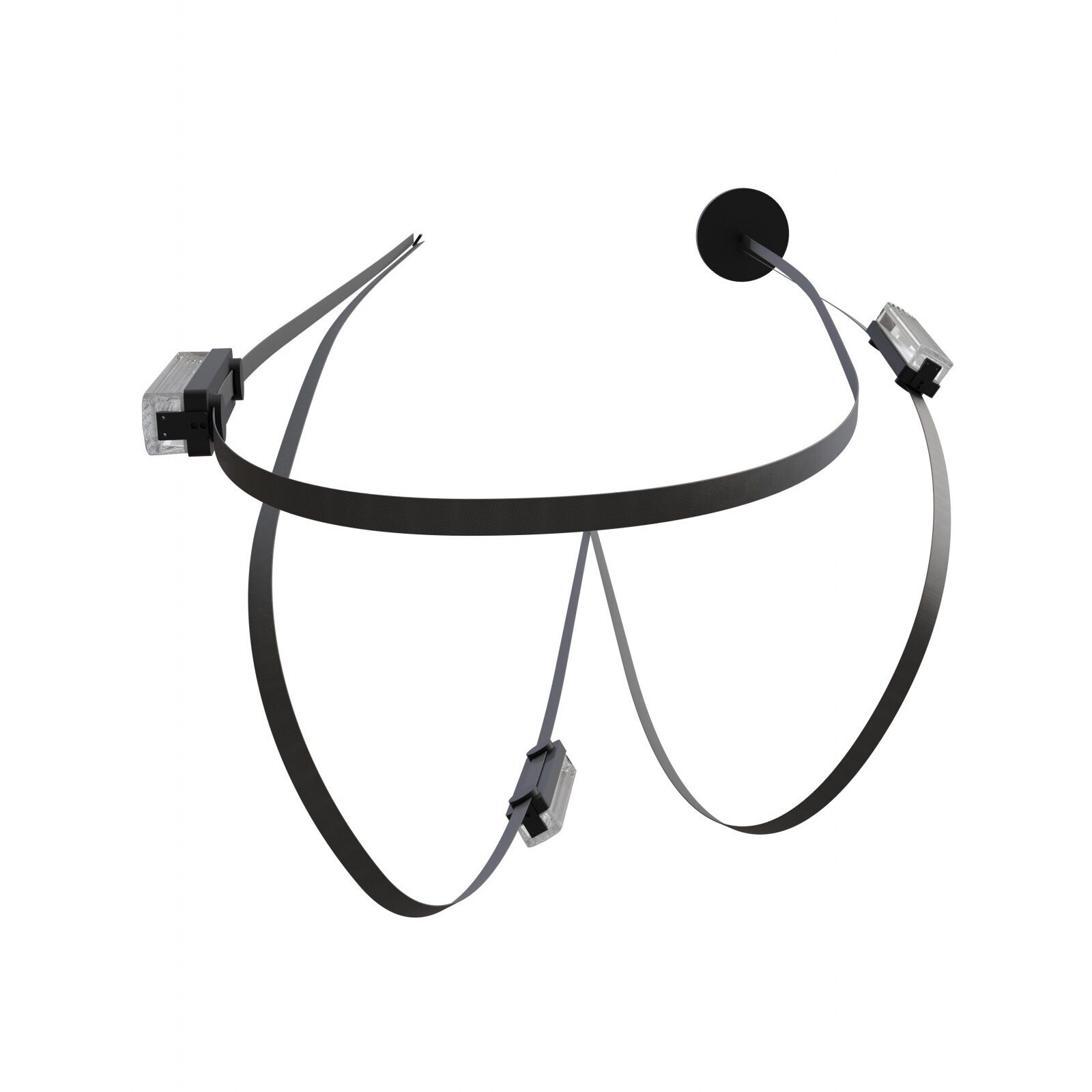 Fremont LED 2.5 inch Black Belt Chandelier Ceiling Light