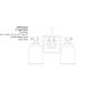 Antonia 2 Light 17.38 inch Coal Black Bath Vanity Light Wall Light