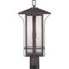 Cullman 1 Light 22.75 inch Antique Bronze Outdoor Post Lantern, Design Series