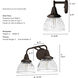 Cypress Grove 2 Light 16 inch Onyx Bengal Vanity Light Wall Light