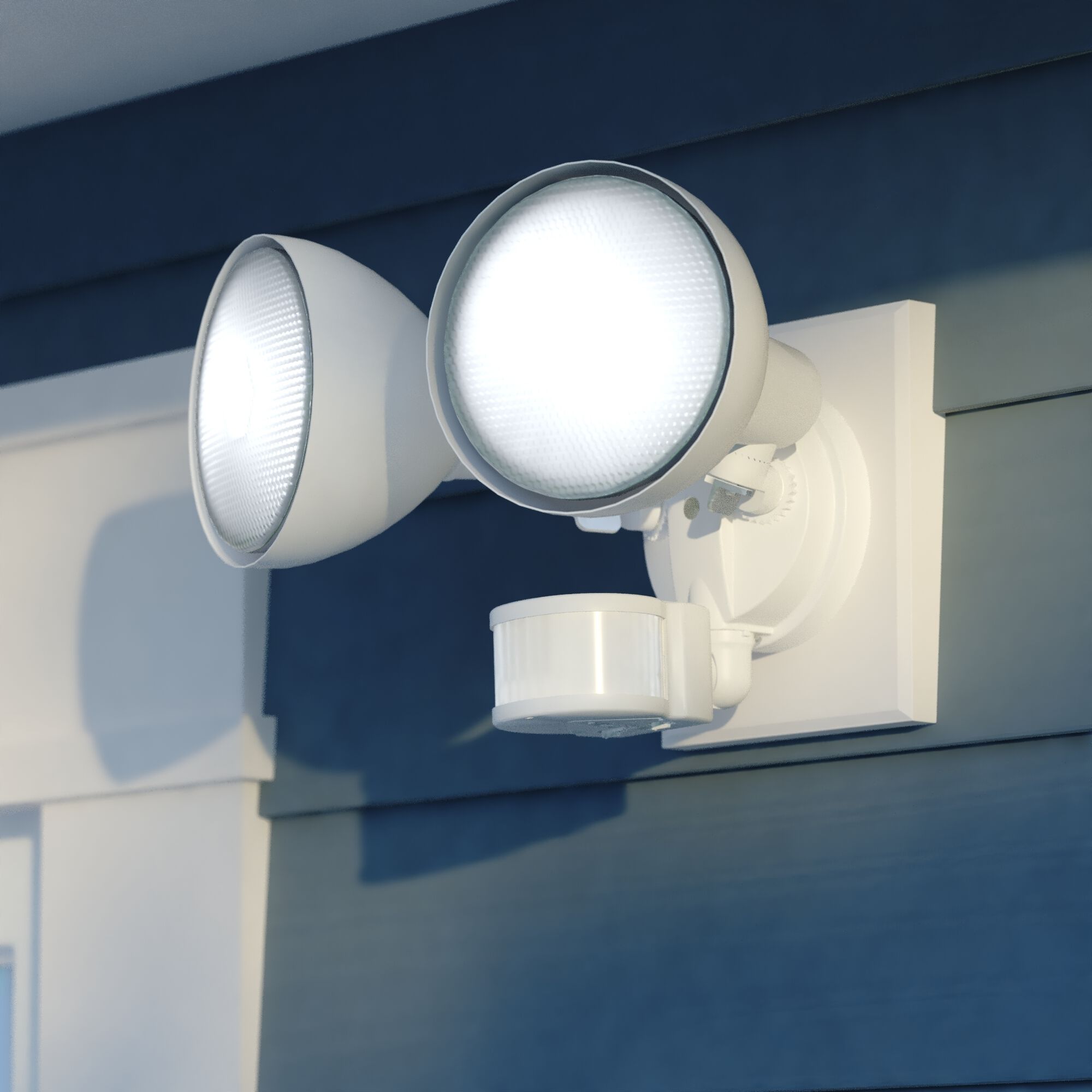 Outdoor Security LED 8 inch White Outdoor Security