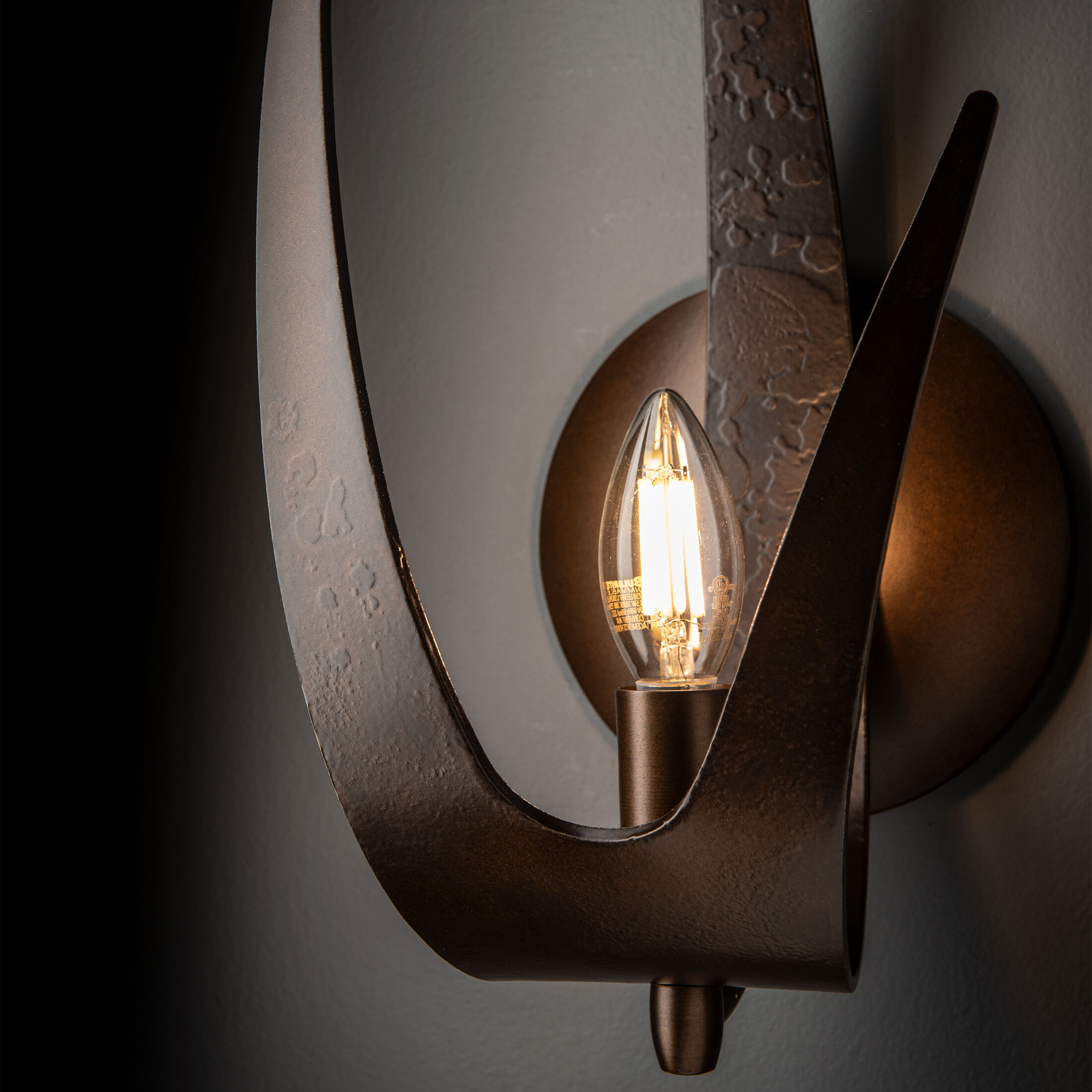 Caribou 1 Light 7.8 inch Bronze Wall Sconce Wall Light