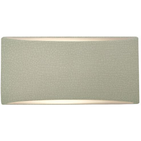 Ambiance 1 Light 10 inch Celadon Green Crackle Wall Sconce Wall Light
