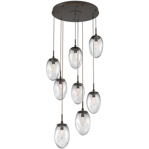 Meteo LED LED Flat Bronze Chandelier Ceiling Light, Round Multi-Port