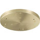 Leo 16.5 inch Oxidized Gold Multi Ceiling Canopy Ceiling Light