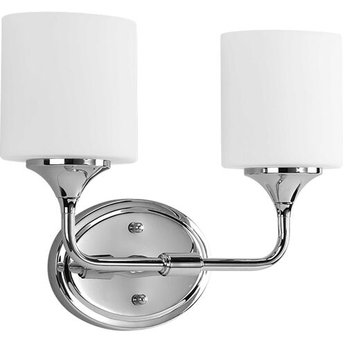 Lynzie 2 Light 15 inch Polished Chrome Bath Vanity Wall Light