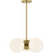 Turin 3 Light 17 inch Warm Brass Chandelier Ceiling Light