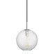 Rousseau 1 Light 11.25 inch Polished Chrome Pendant Ceiling Light in Clear Glass
