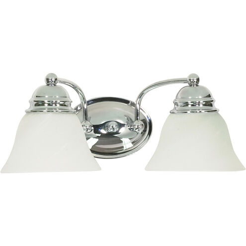 Empire 2 Light 15 inch Polished Chrome Vanity Light Wall Light