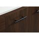 Cyrus 48 X 22 X 34 inch Walnut Vanity Sink Set