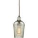 Hammered Glass 1 Light 5.00 inch Pendant