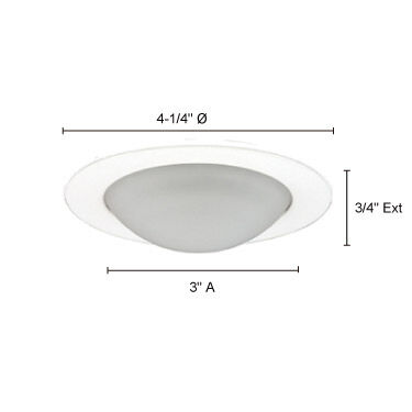 Signature White Recessed Lighting Trim