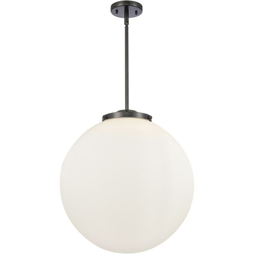 Franklin Restoration Beacon 3 Light 18 inch Matte Black Statement Pendant Ceiling Light in Incandescent, Matte White