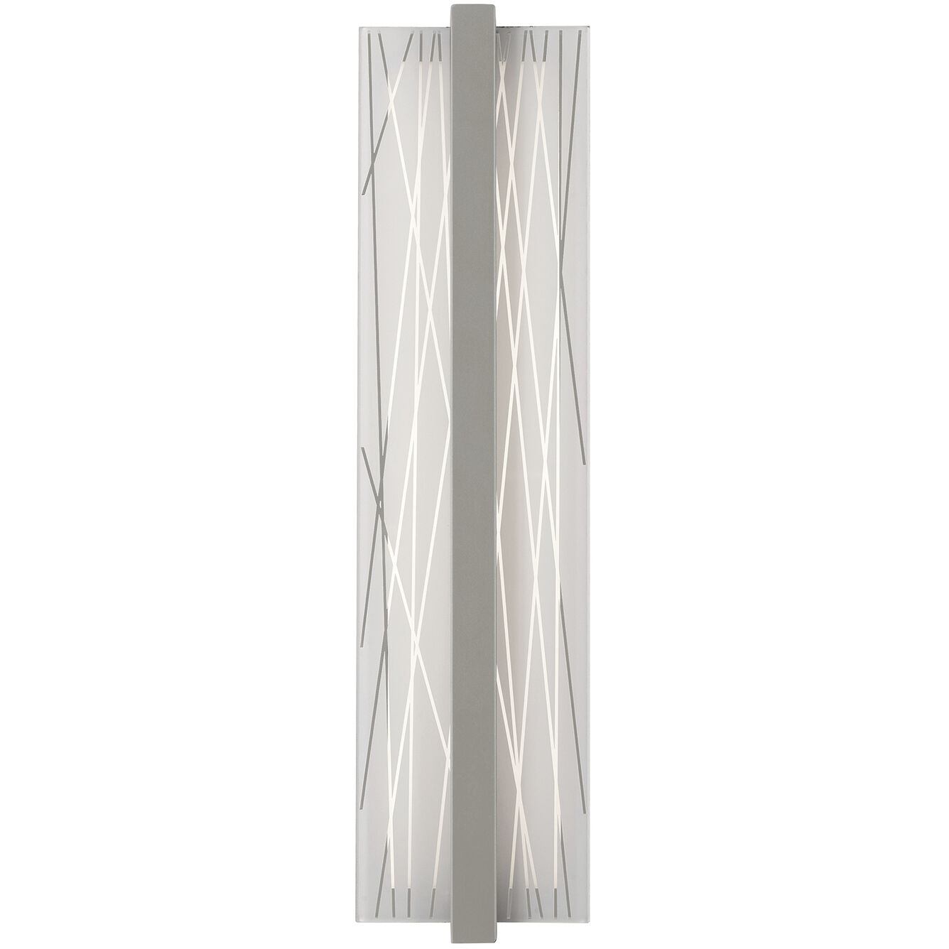 Gallery Wall Sconce Wall Light in Satin Nickel, 20 in