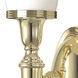Dryden LED 4 inch Polished Brass Bath Light Wall Light