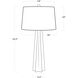 Star 32.5 inch 150.00 watt White Table Lamp Portable Light