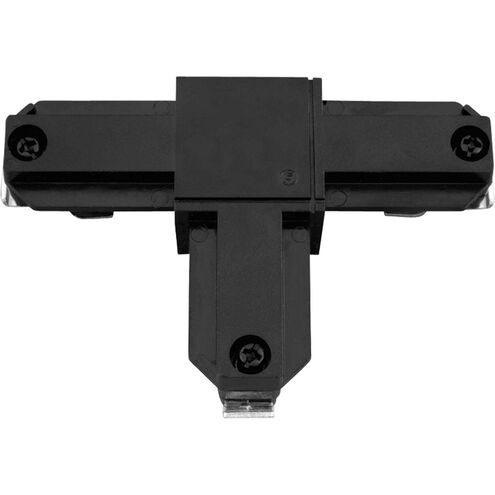 Alpha Trak 120 Black Track Inside-Right Polarity T Connector Ceiling Light