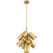 Lumina 9 Light 17 inch Modern Gold Chandelier Ceiling Light