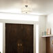 Shailene 3 Light 14 inch Black Semi Flush Mount Ceiling Light