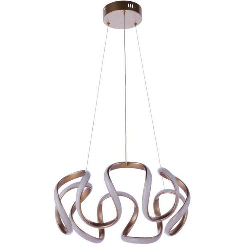 Pulse LED 18 inch Champagne Brass Pendant Ceiling Light