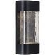 Moondew LED 12 inch Black Exterior Wall Sconce