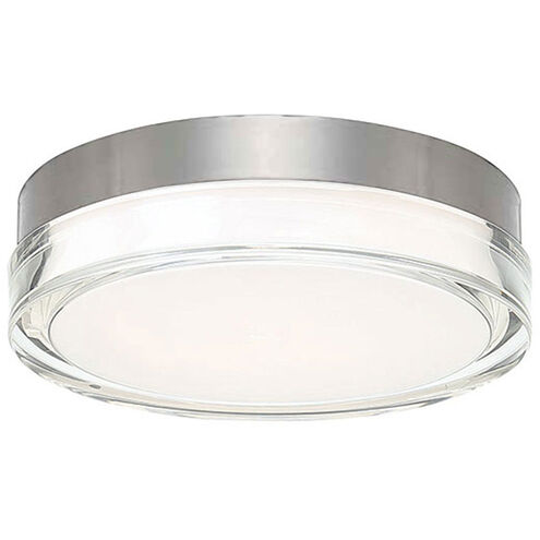 Pi LED 9 inch Stainless Steel Flush Mount Ceiling Light in 3500K, 9in.