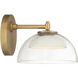 Halwynd LED 7.25 inch Legacy Brass Bath Sconce Wall Light
