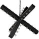 Cruzar 48 Light 52.5 inch Matte Black Chandelier Ceiling Light