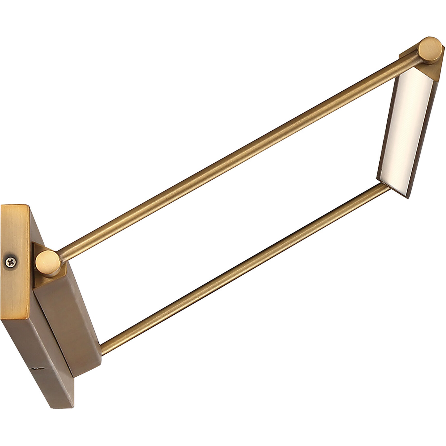 Hudson 14.00 watt 17 inch Aged Brass Picture Light Wall Light, dweLED