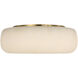 Kelly Wearstler Formosa LED 17 inch Alabaster and Antique-Burnished Brass Flush Mount Ceiling Light