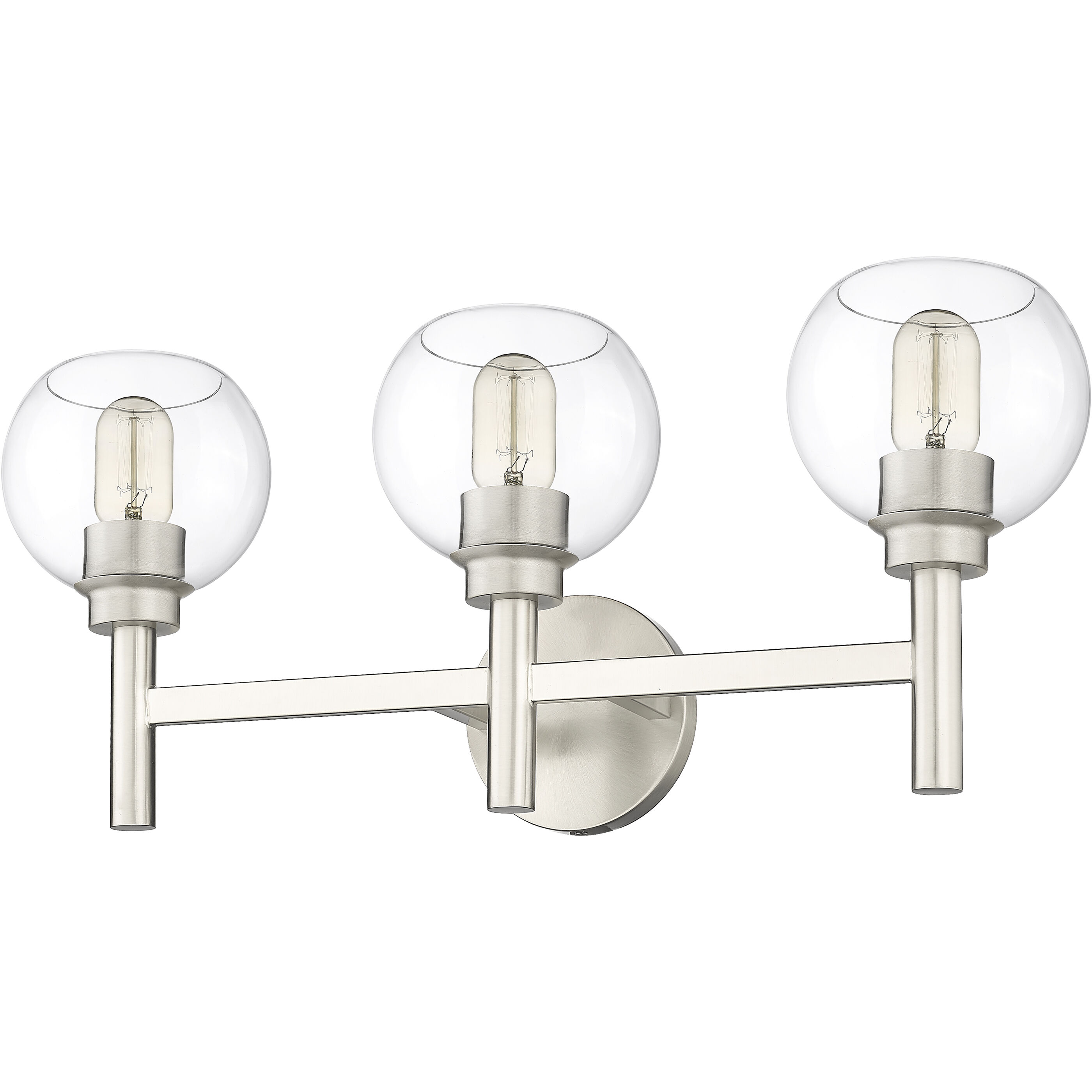 Sutton 3 Light 23.75 inch Brushed Nickel Vanity Wall Light