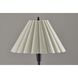 Scallop 60.75 inch 100.00 watt Black Wood Floor Lamp Portable Light