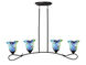 Mogan 4 Light 39 inch Dark Bronze Island Light Ceiling Light