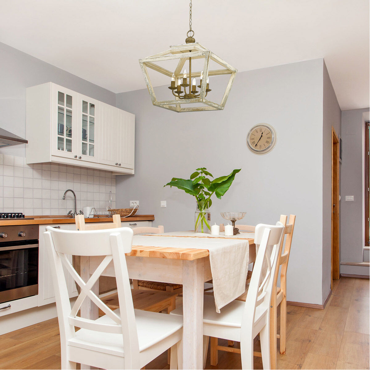 Haiden 6 Light 22.5 inch Burnished Chestnut Pendant Ceiling Light