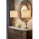 Wildwood 29 inch 100 watt Gold Leaf Table Lamp Portable Light