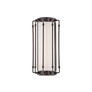 Hyde Park LED 8 inch Old Bronze Wall Sconce Wall Light, White