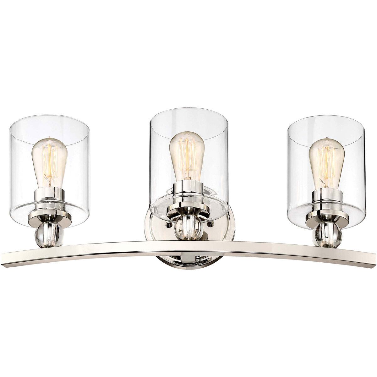 Studio 5 3 Light 24 inch Polished Nickel Bath Light Wall Light