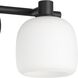Valentina 2 Light 15 inch Matte Black Vanity Light Wall Light