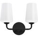 Celino 2 Light 14 inch Black Vanity Light Wall Light